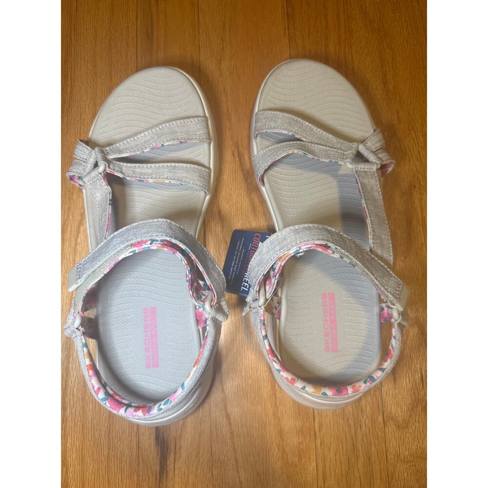 NEW Skechers On-The-Go 600 Sport Sandals Gray Women’s Size 9 NWOT - Picture 2 of 8